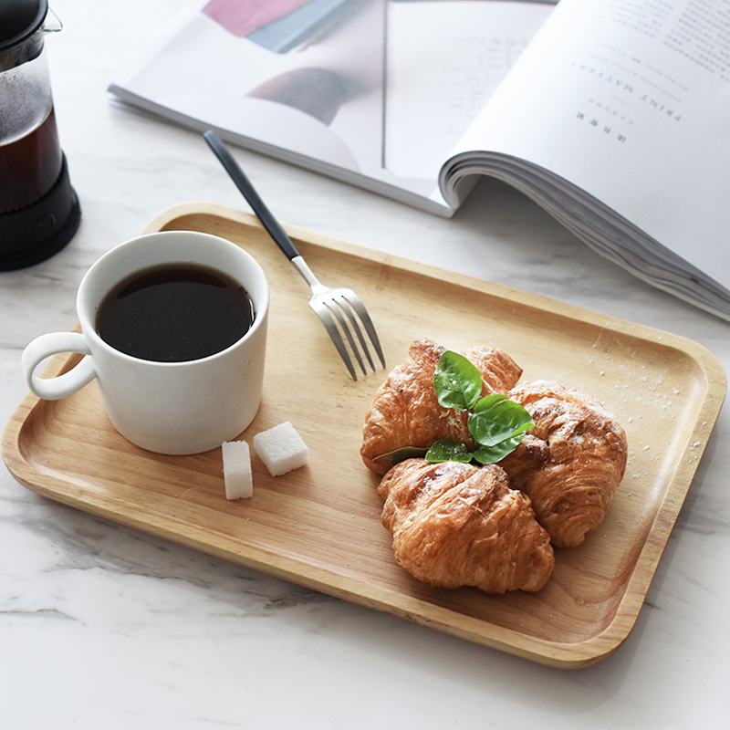 Food Platter Snacks - Houten serveerschaal Rechthoekig dienblad Fruit Snack