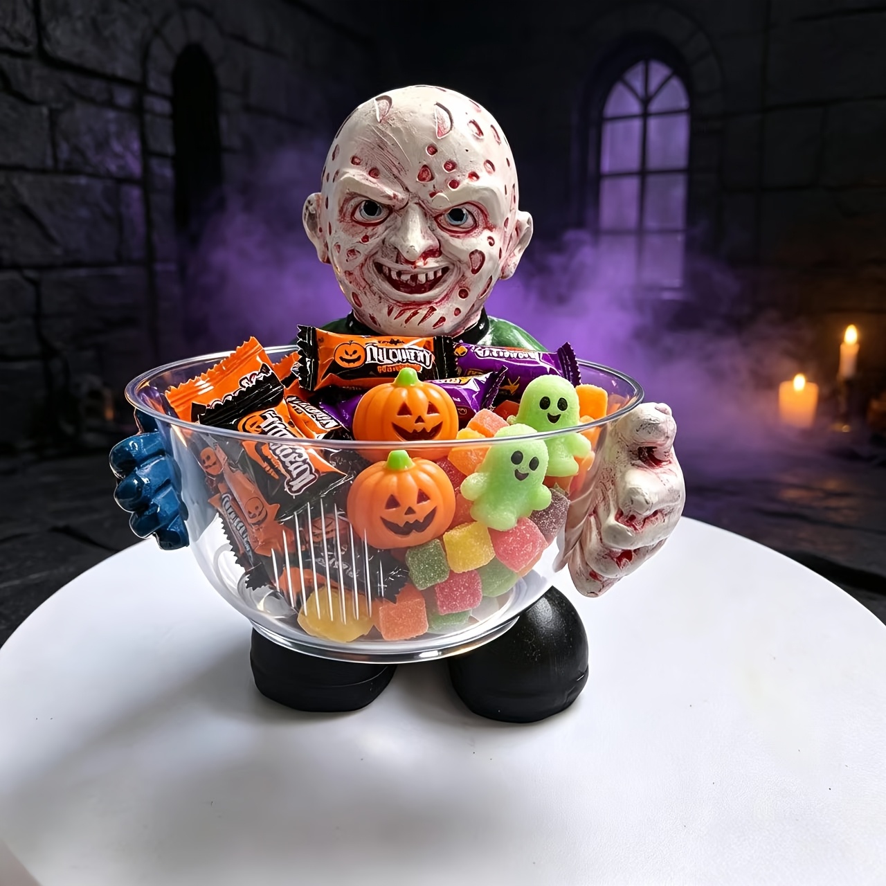 Zombie Snacks - Zombie-figuur snoepkom harsbeeldje horror huisdecoratie voor