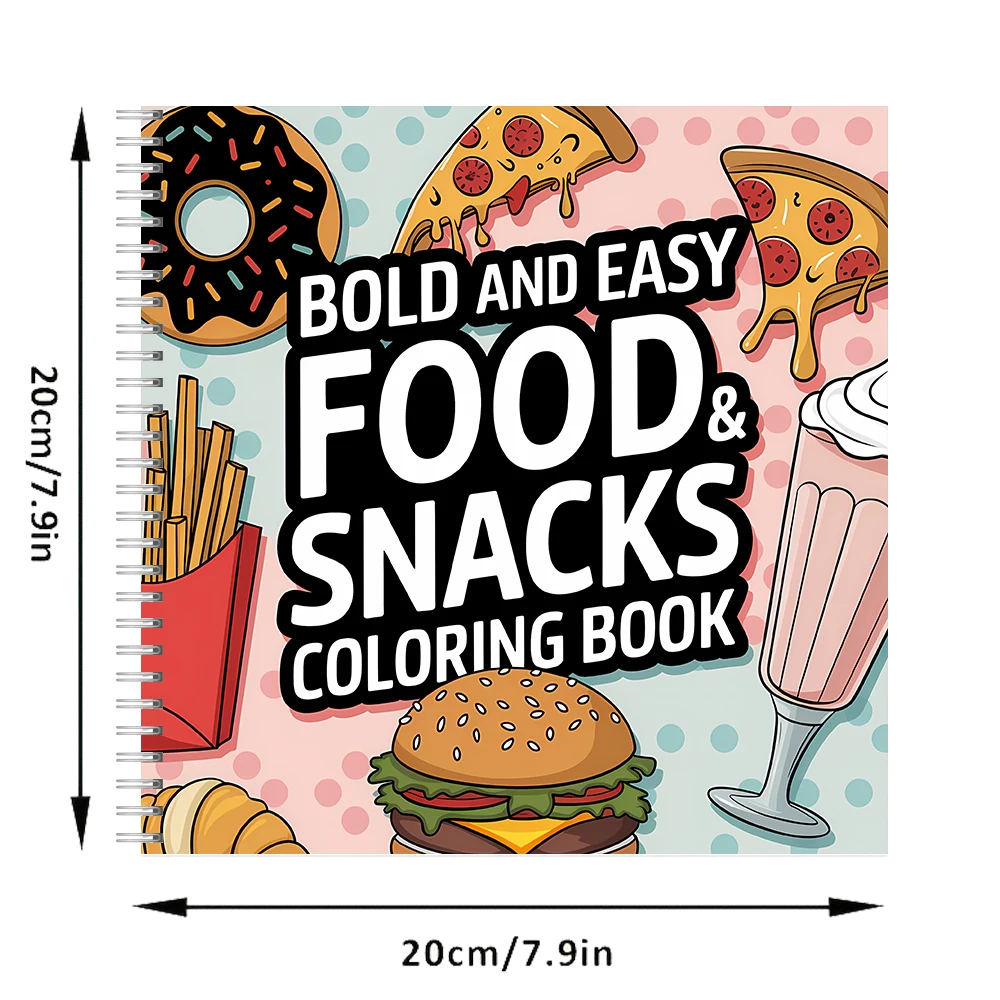 Easy Food and Snacks kleurboek - Food Snacks Drawing recensie en prijs
