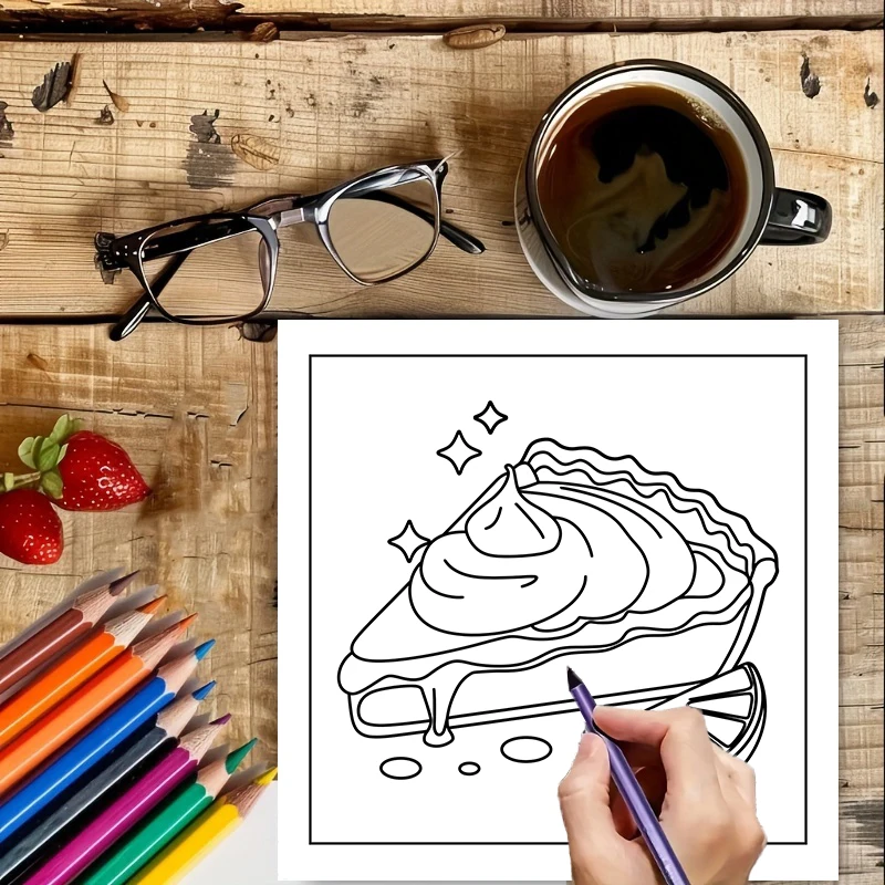 Easy Food and Snacks kleurboek - Food Snacks Drawing recensie en prijs