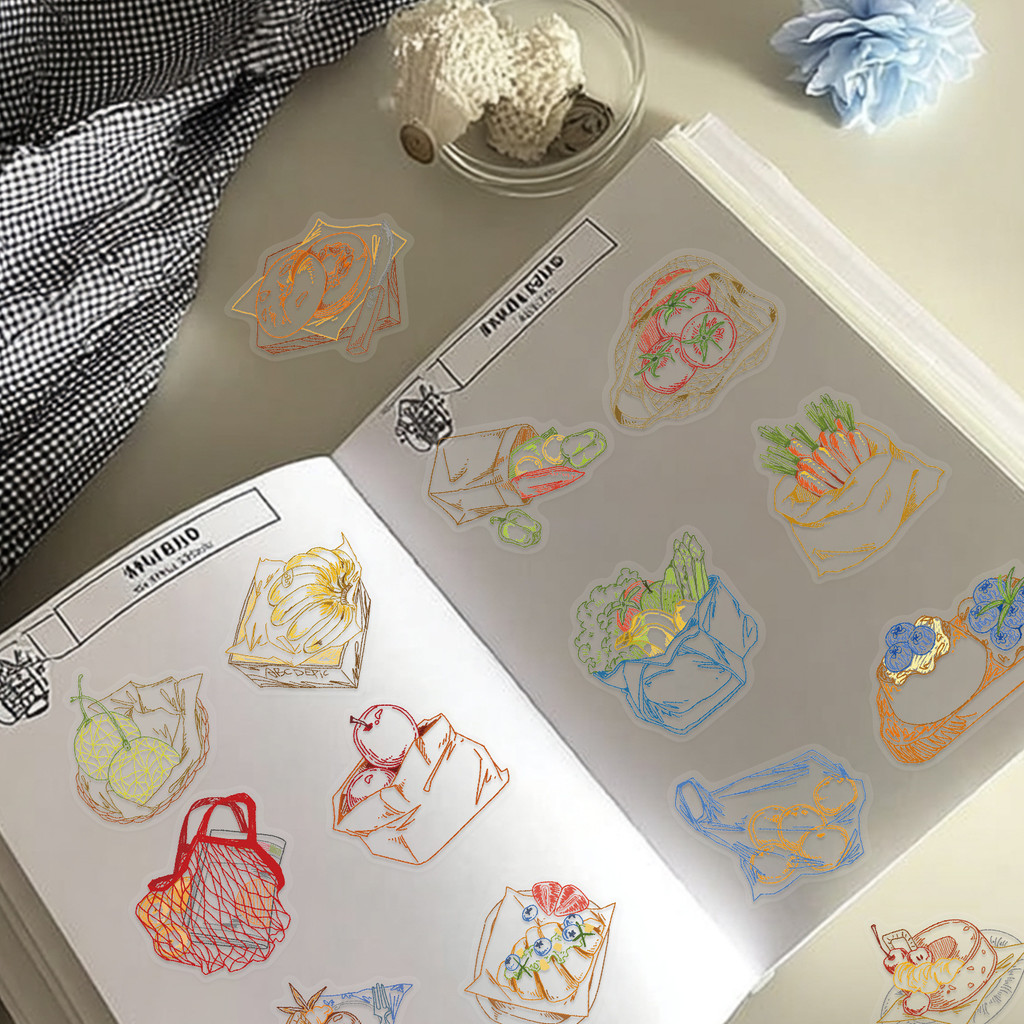 50 stuks kleurlijntekening voe - Food Snacks Drawing recensie en prijs