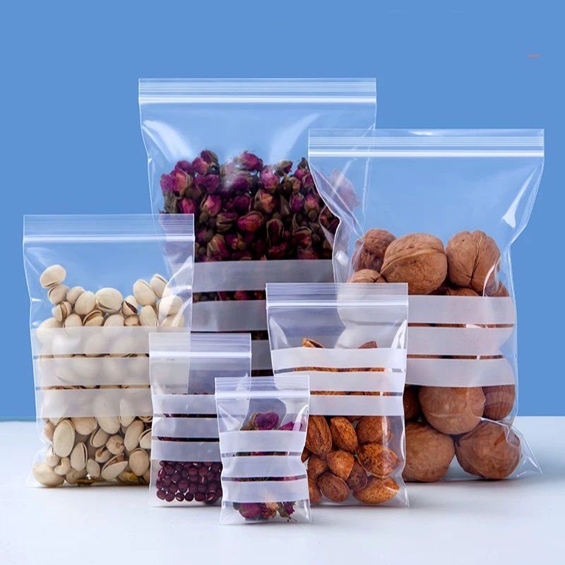 200 STKS Doorzichtige PE Schri - Snacks Food Labels recensie en prijs